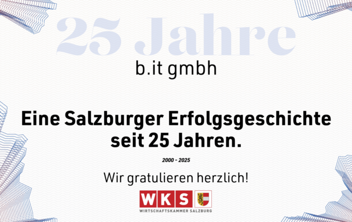 25 Jahre b.it gmbh_Auszeichnung