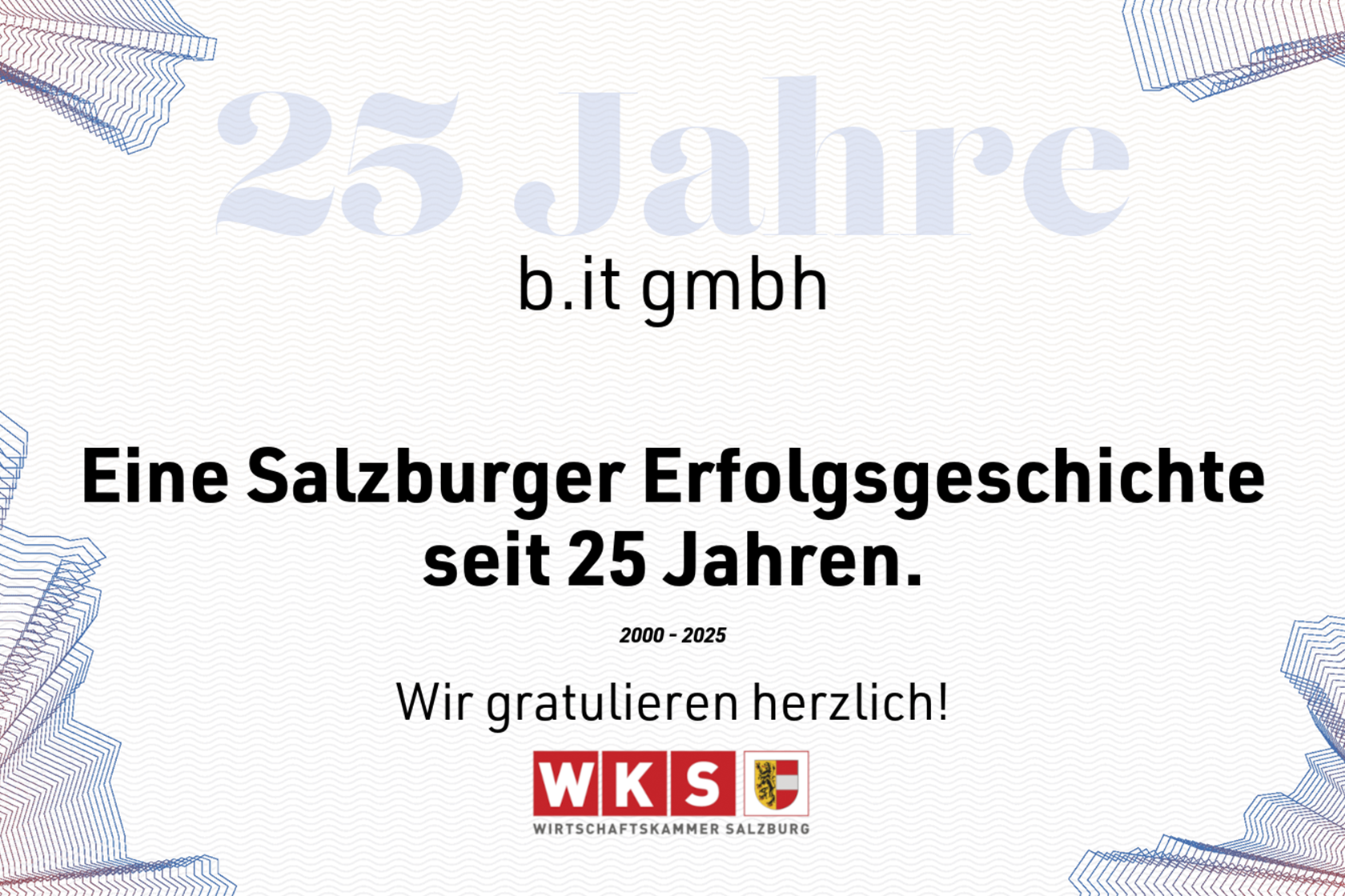 25 Jahre b.it gmbh_Auszeichnung